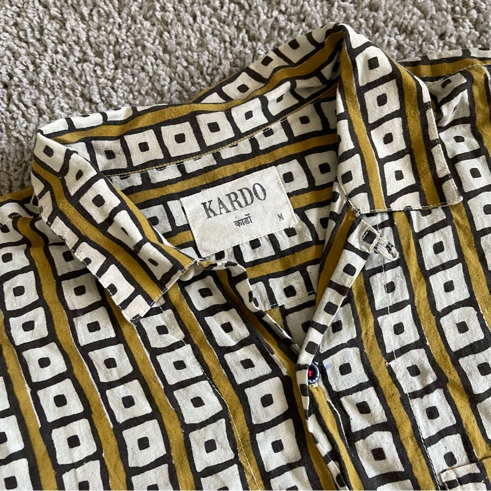 KARDO Button Down Short Sleeve Ayo Shirt